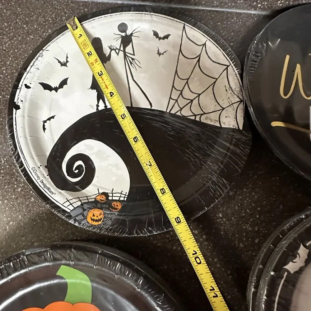Halloween Paper Plate & Napkin Party Set – 88 Napkins, 82 Plates – Mixed Designs